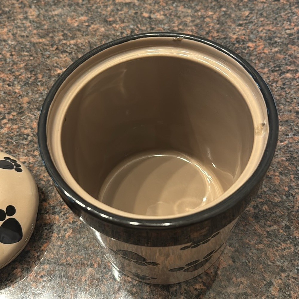 Porcelain dog treat jar - Picture 6 of 12